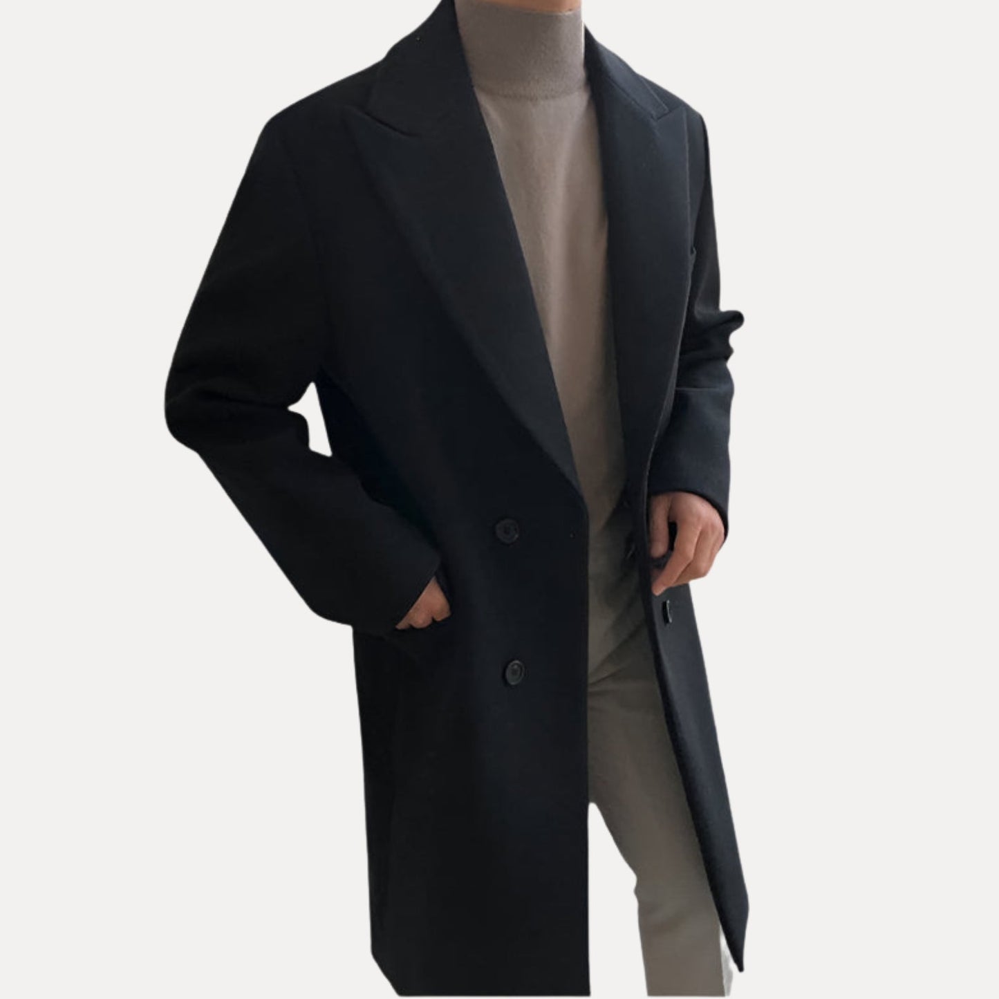 MANTEAU DOUBLÉ ÉLÉGANT POUR HOMME