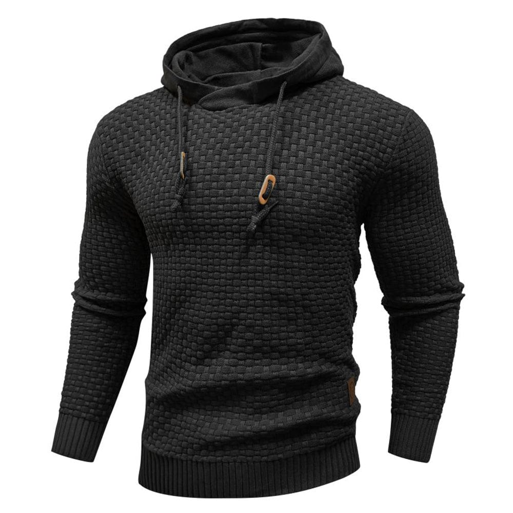 Sweat à capuche pour homme en maille épaisse, chaud et confortable pour un usage quotidien