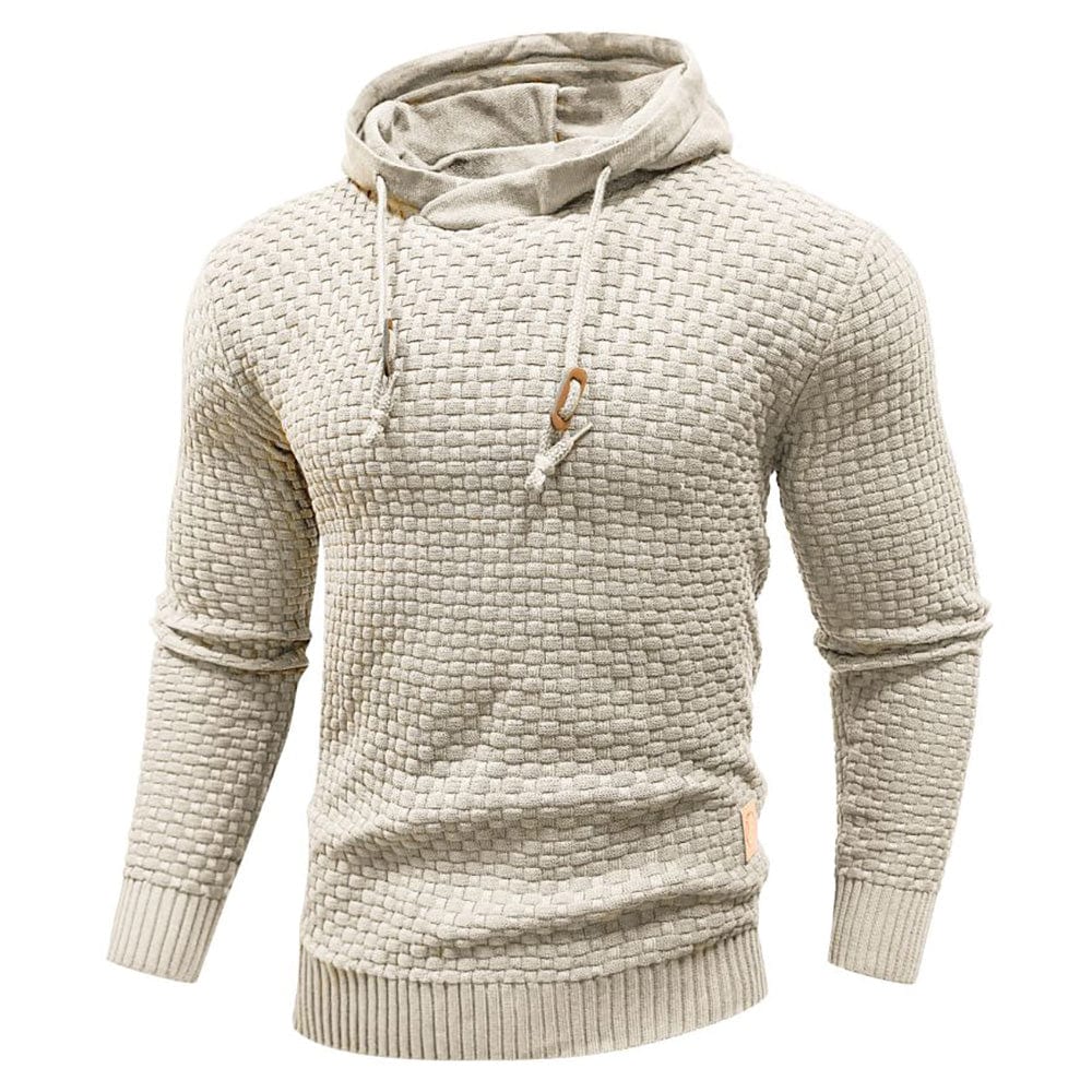 Sweat à capuche pour homme en maille épaisse, chaud et confortable pour un usage quotidien