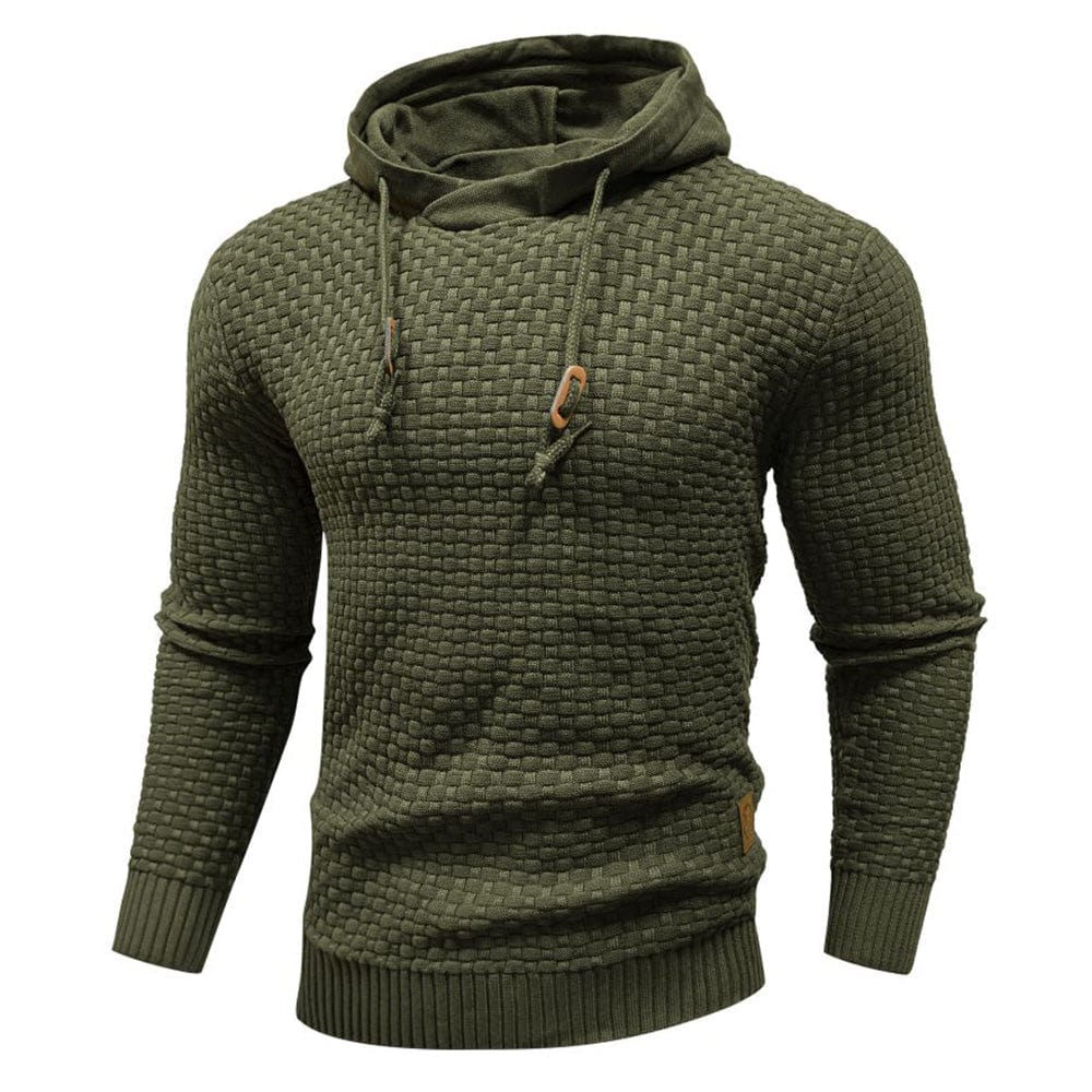 Sweat à capuche pour homme en maille épaisse, chaud et confortable pour un usage quotidien