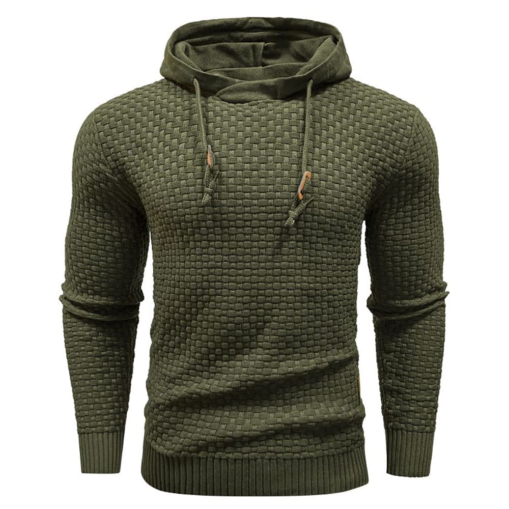 Sweat à capuche pour homme en maille épaisse, chaud et confortable pour un usage quotidien