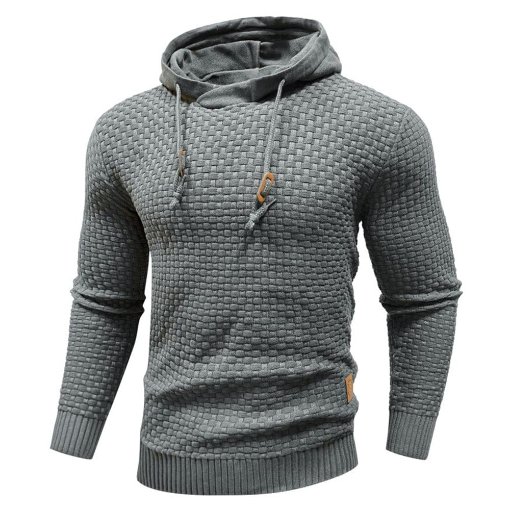 Sweat à capuche pour homme en maille épaisse, chaud et confortable pour un usage quotidien