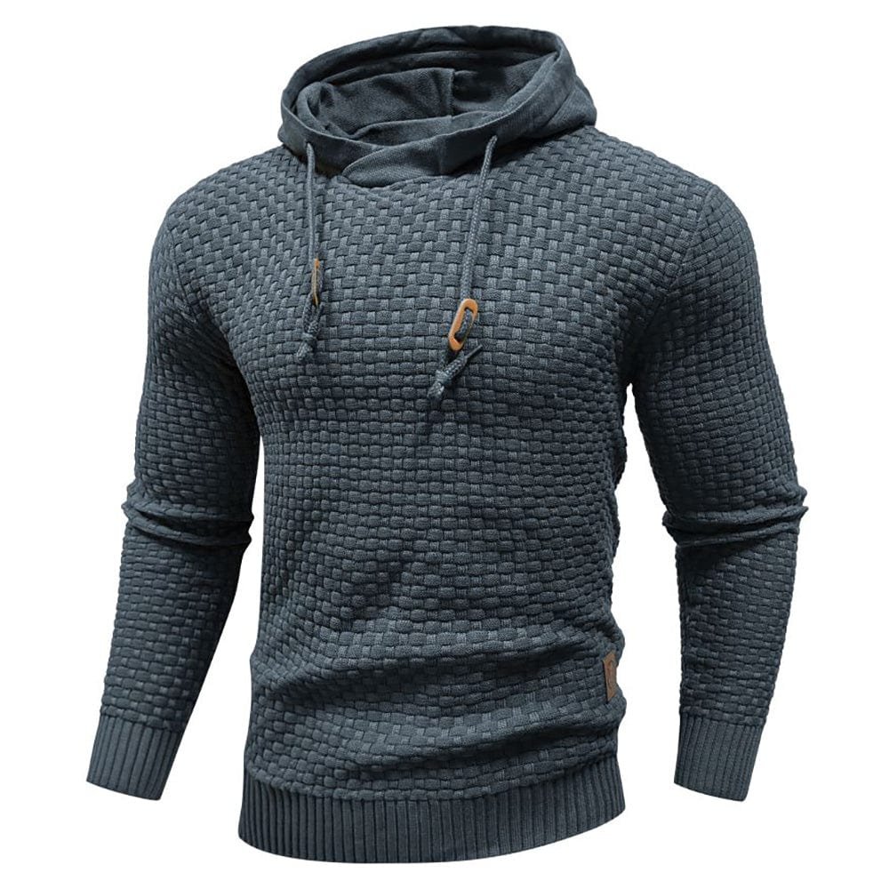 Sweat à capuche pour homme en maille épaisse, chaud et confortable pour un usage quotidien