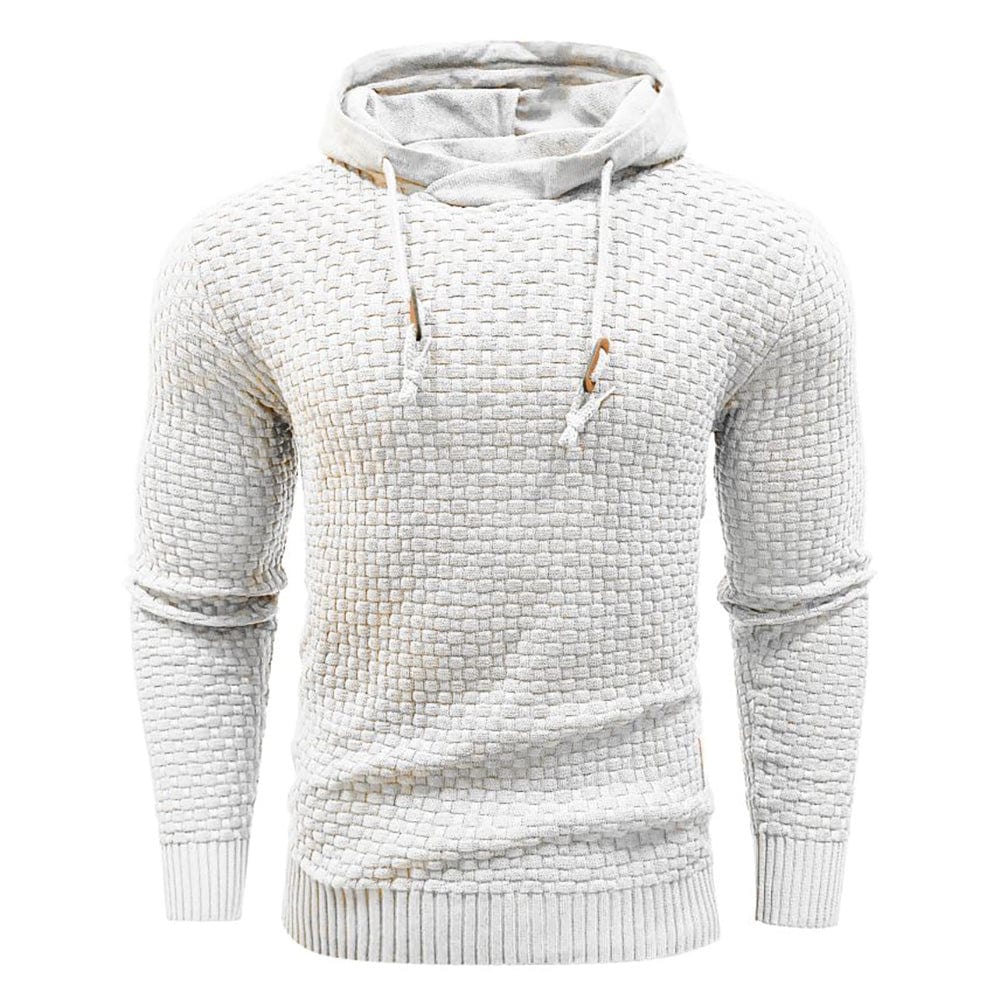 Sweat à capuche pour homme en maille épaisse, chaud et confortable pour un usage quotidien