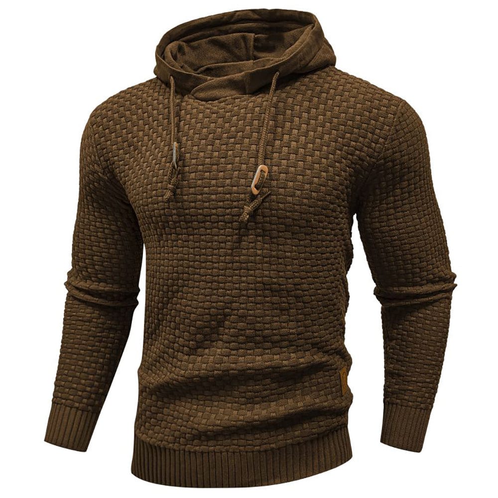 Sweat à capuche pour homme en maille épaisse, chaud et confortable pour un usage quotidien