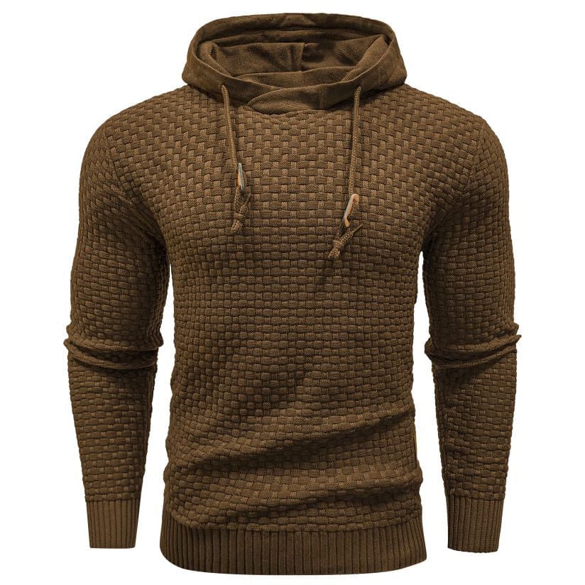 Sweat à capuche pour homme en maille épaisse, chaud et confortable pour un usage quotidien