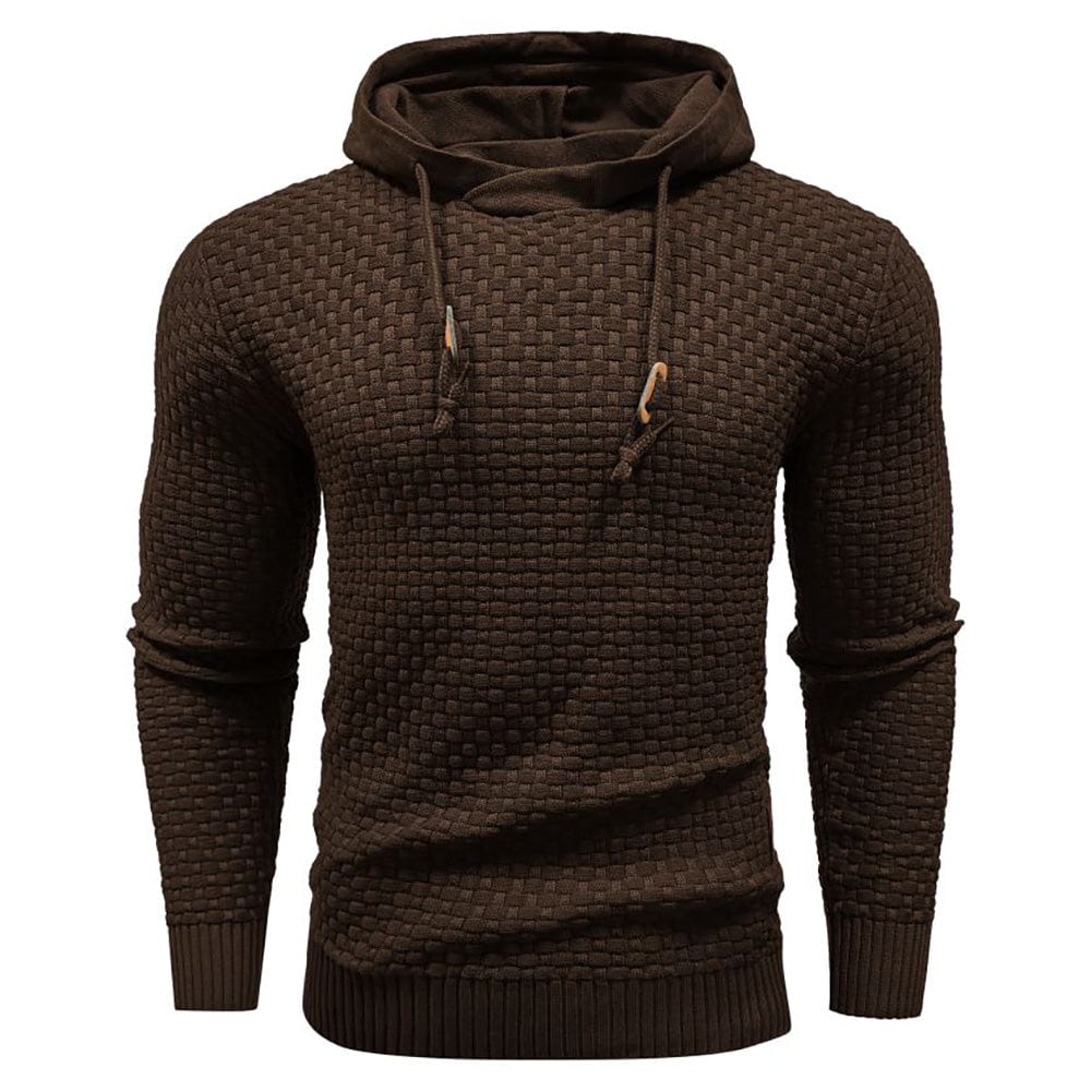 Sweat à capuche pour homme en maille épaisse, chaud et confortable pour un usage quotidien