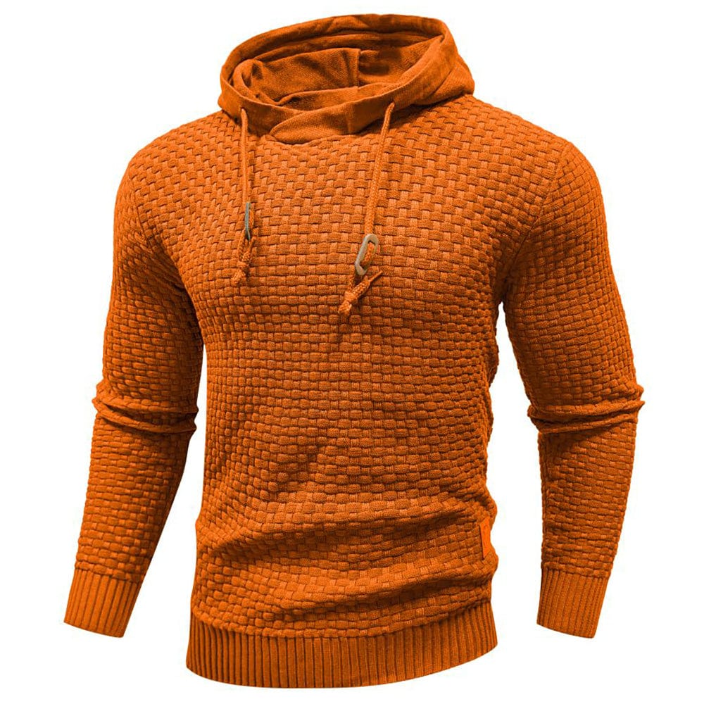 Sweat à capuche pour homme en maille épaisse, chaud et confortable pour un usage quotidien