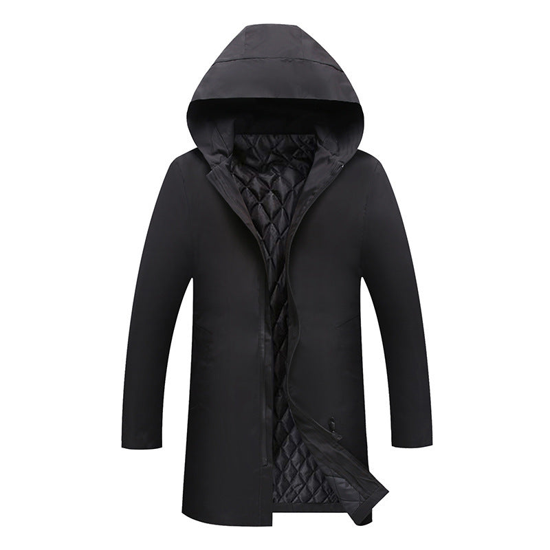 Manteau imperméable pour homme avec capuche, chaud et confortable