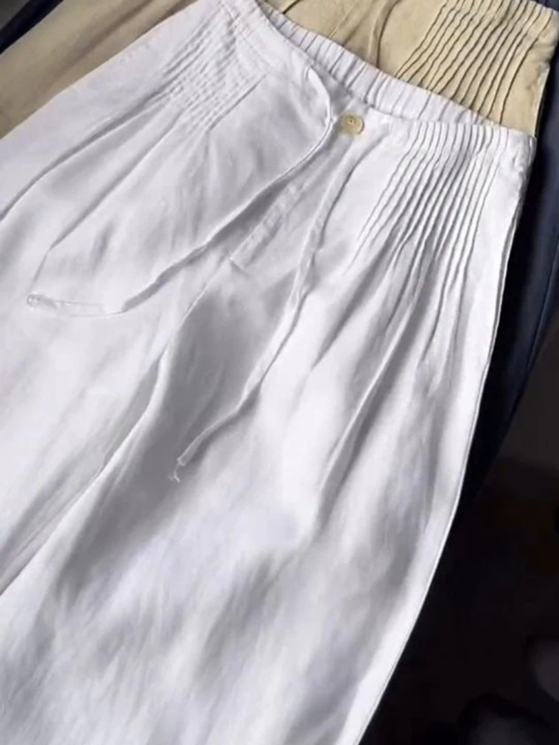 Pantalon large au design fluide avec taille confortable