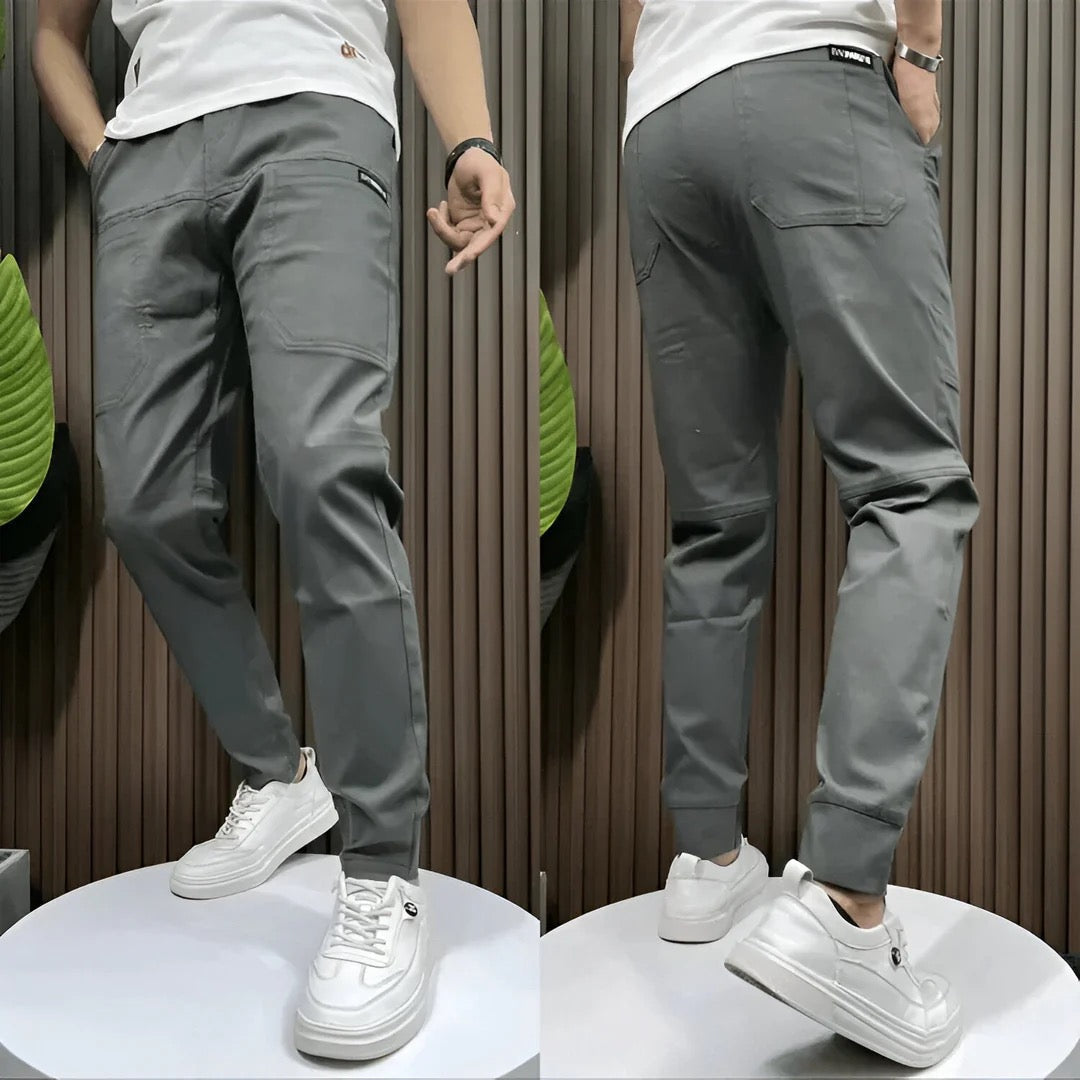 Pantalon cargo stretch, coupe ajustée avec poches fonctionnelles et ajustement ergonomique