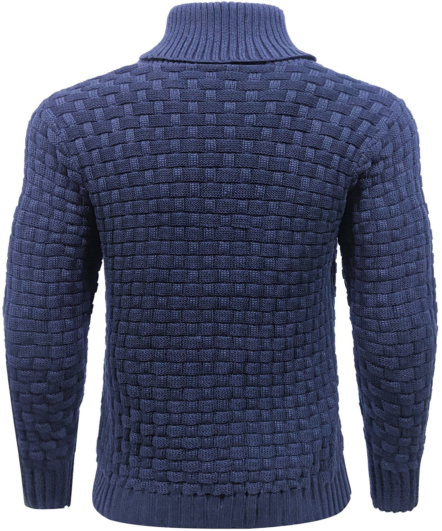Pull côtelé pour homme à col montant, chaud et confortable, style moderne pour le quotidien