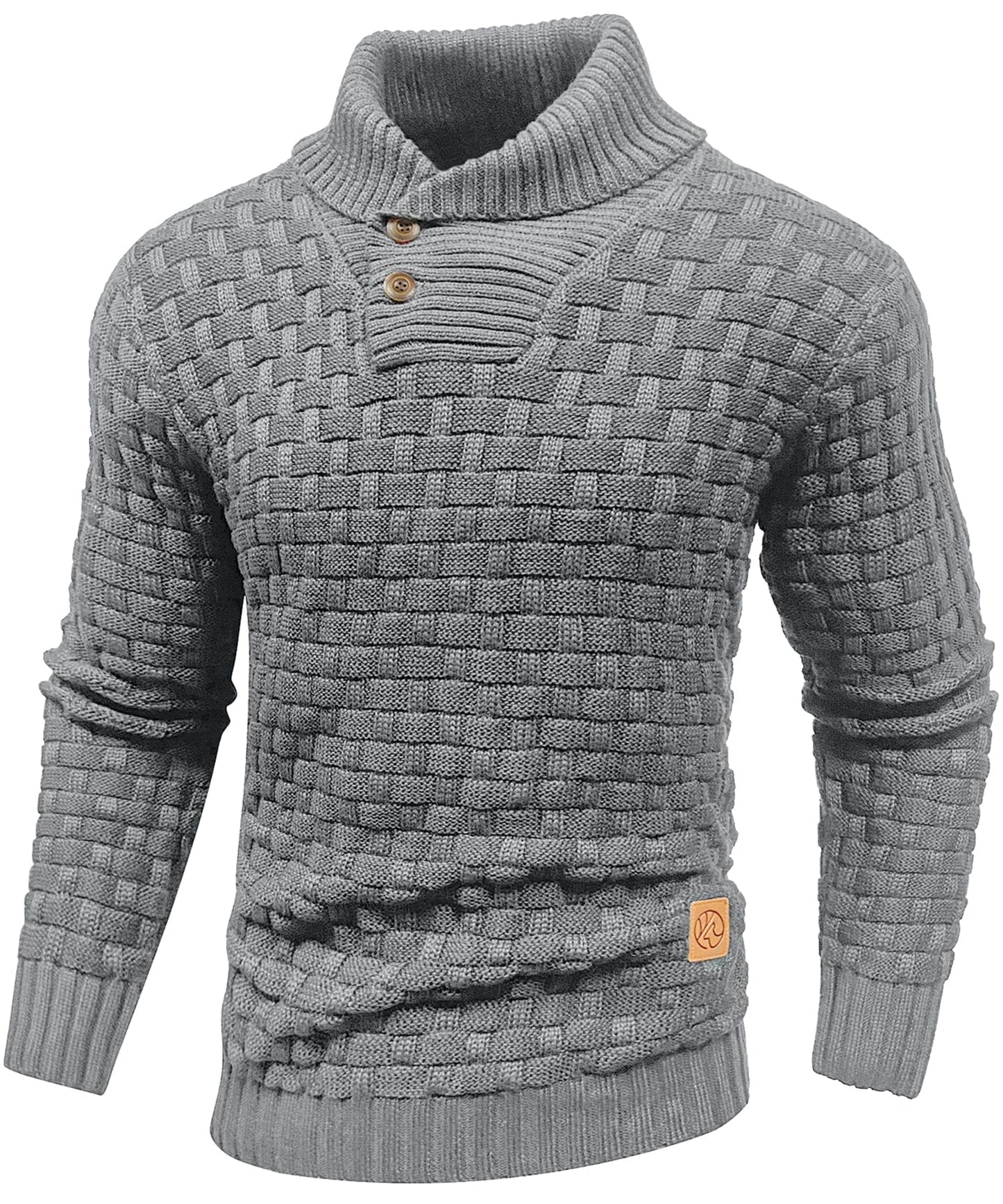 Pull côtelé pour homme à col montant, chaud et confortable, style moderne pour le quotidien