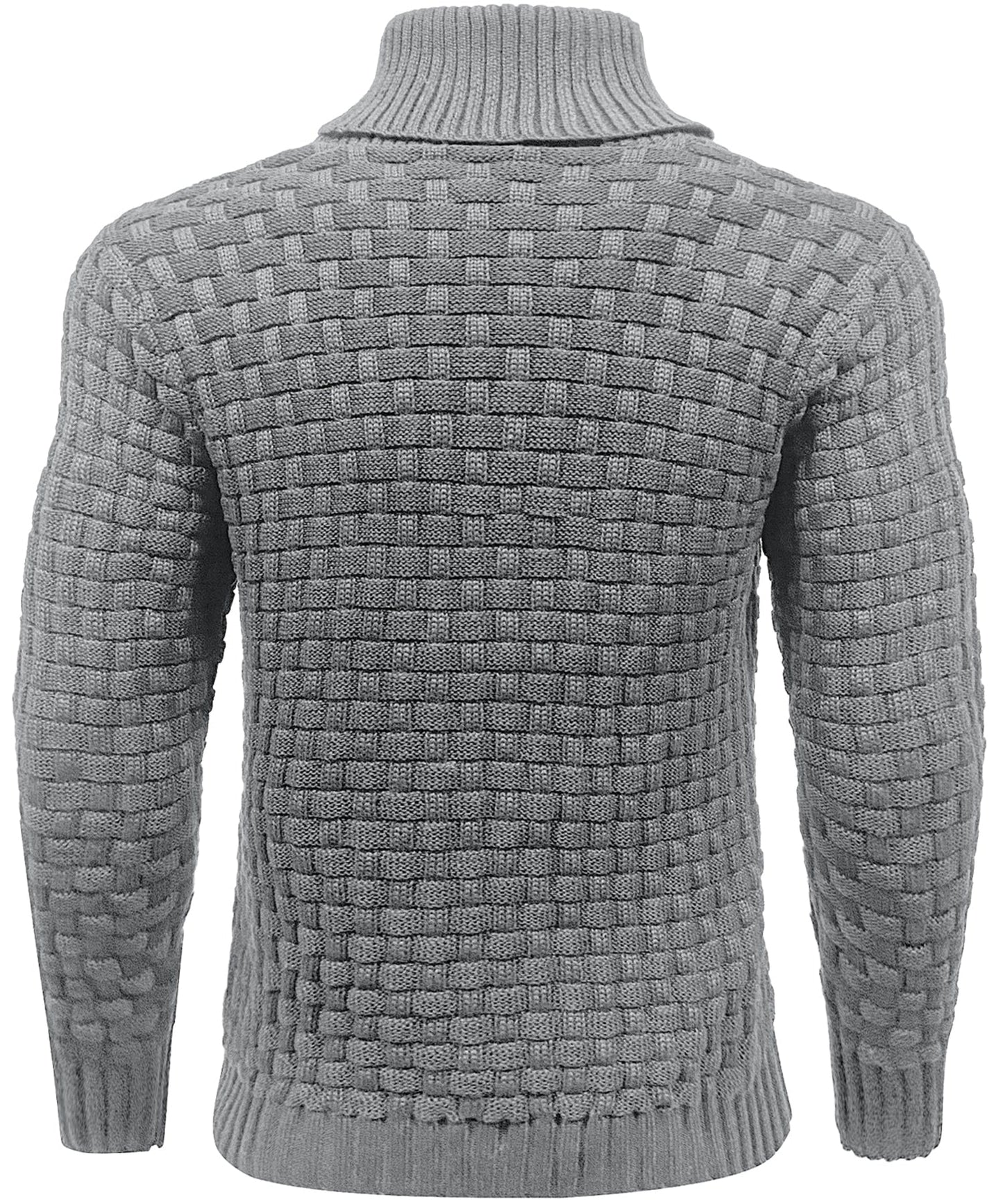 Pull côtelé pour homme à col montant, chaud et confortable, style moderne pour le quotidien