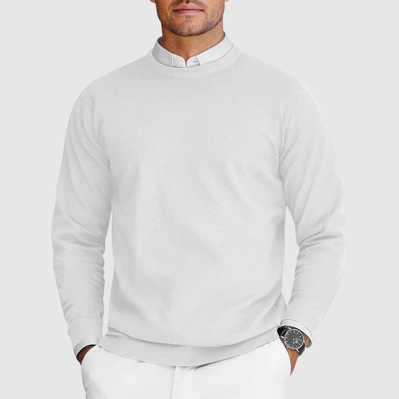 Pull à col rond pour homme, doux, confortable et élégant pour un usage quotidien