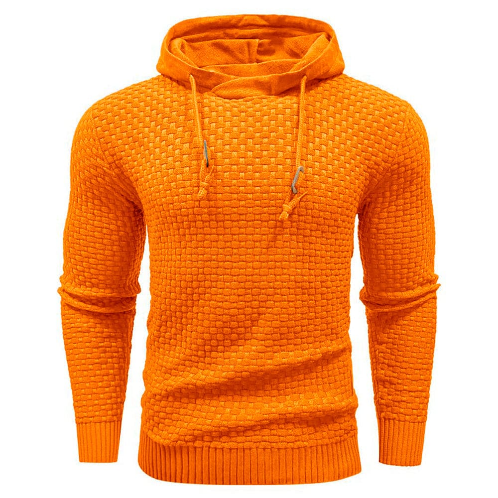 Sweat à capuche pour homme en maille épaisse, chaud et confortable pour un usage quotidien