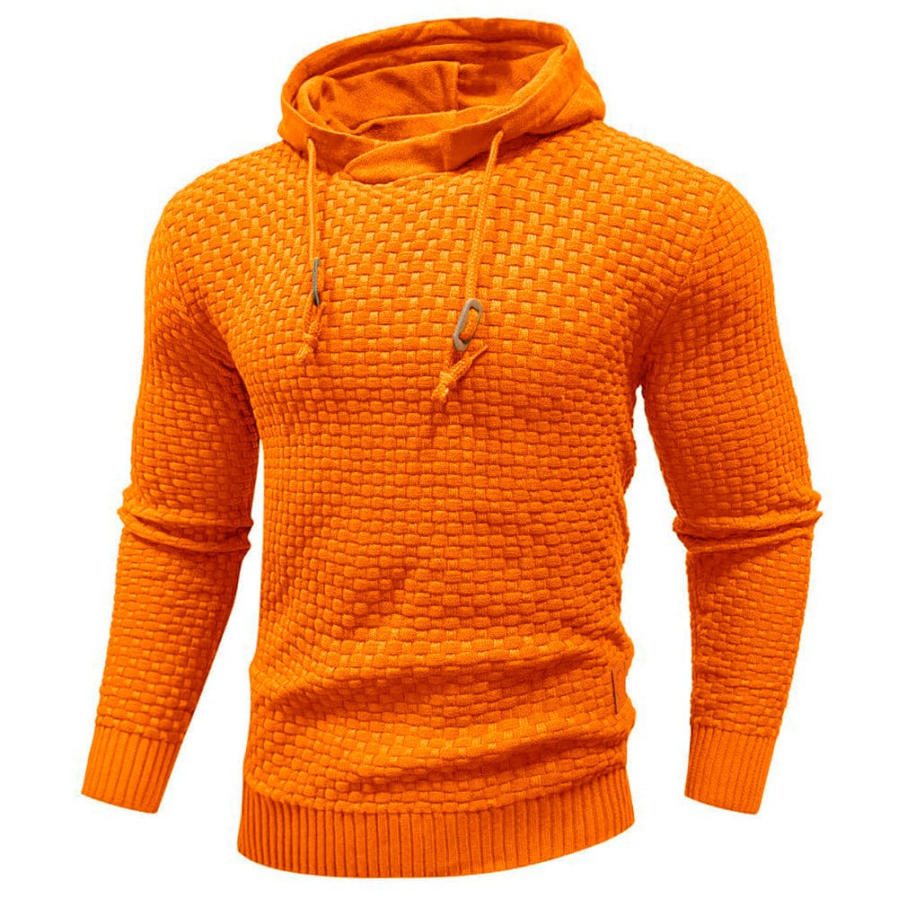 Sweat à capuche pour homme en maille épaisse, chaud et confortable pour un usage quotidien
