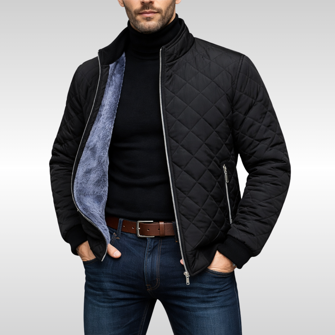 Veste matelassée pour homme avec isolation thermique, chaude et confortable