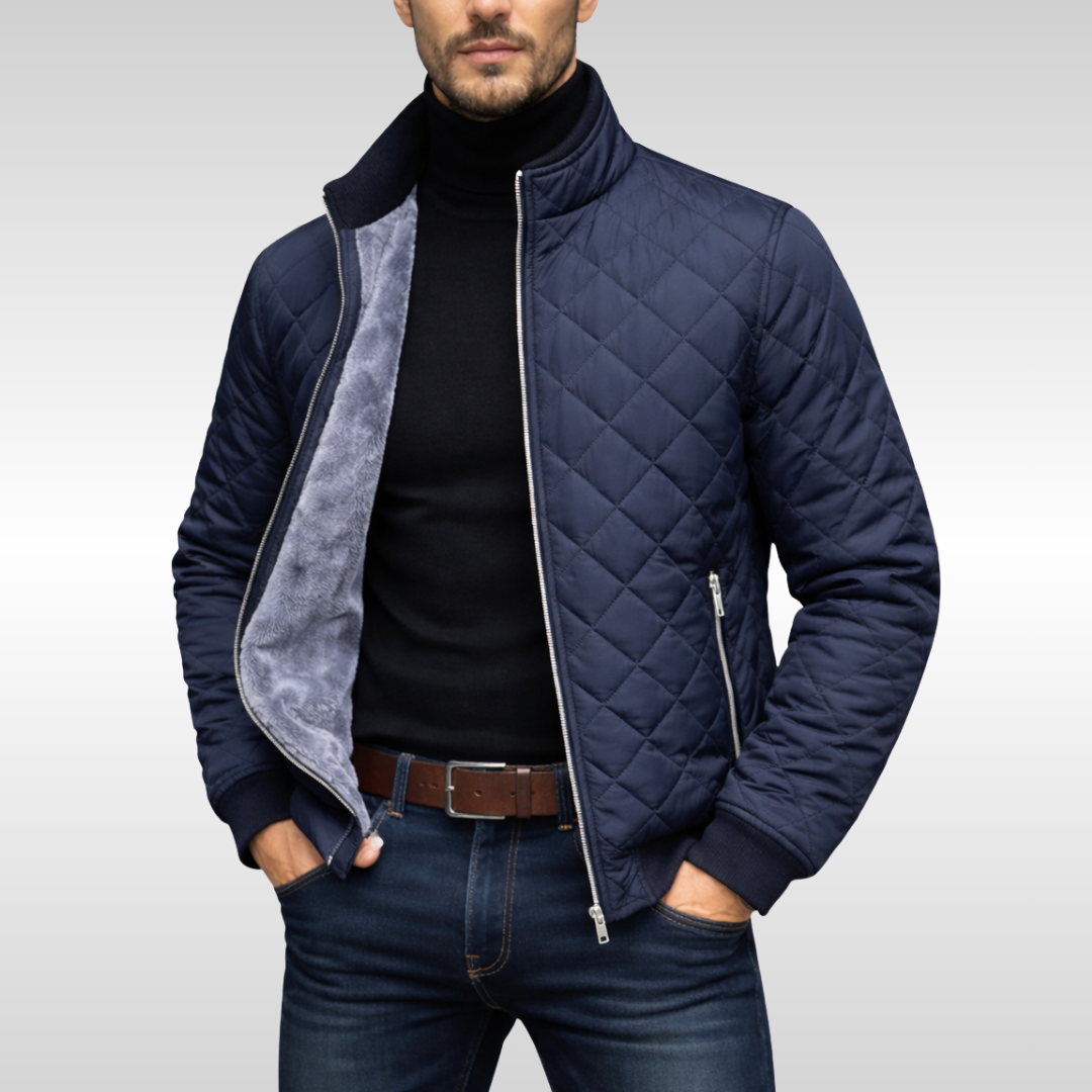Veste matelassée pour homme avec isolation thermique, chaude et confortable