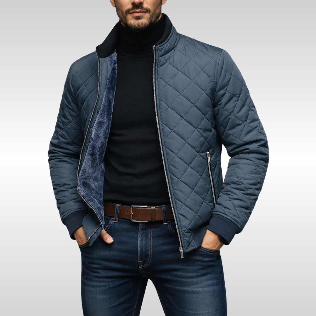 Veste matelassée pour homme avec isolation thermique, chaude et confortable