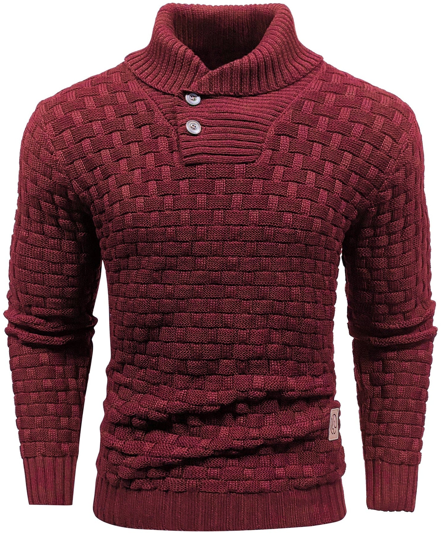 Pull côtelé pour homme à col montant, chaud et confortable, style moderne pour le quotidien