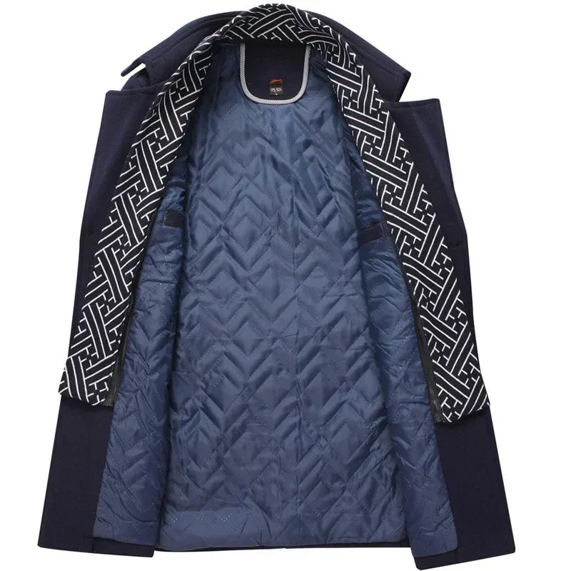 MANTEAU D'HIVER EN LAINE POUR HOMME