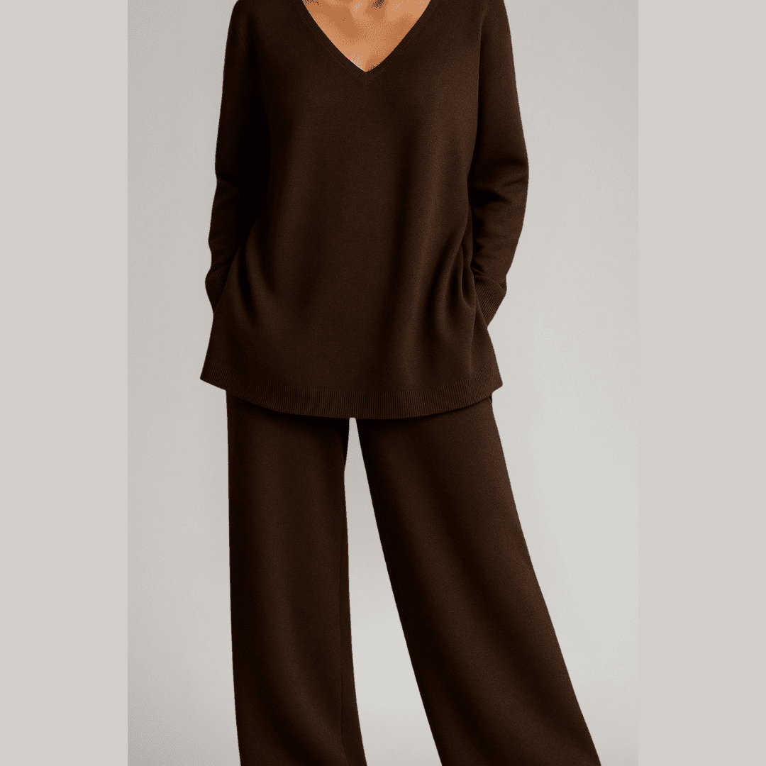 Ensemble top et pantalon pour femme, confortable et élégant, idéal pour le quotidien