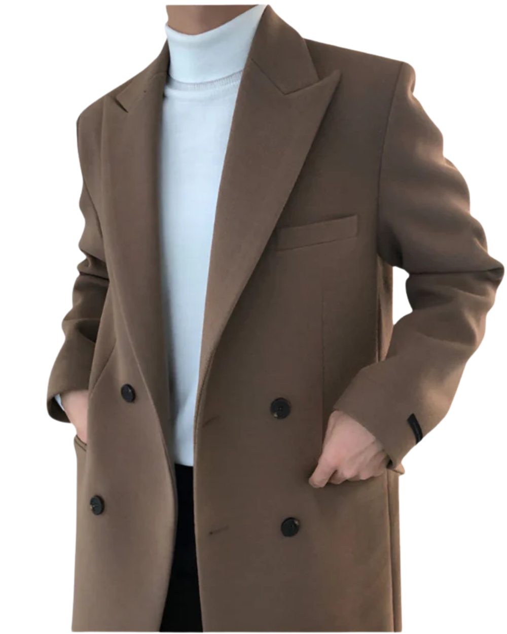 MANTEAU DOUBLÉ ÉLÉGANT POUR HOMME